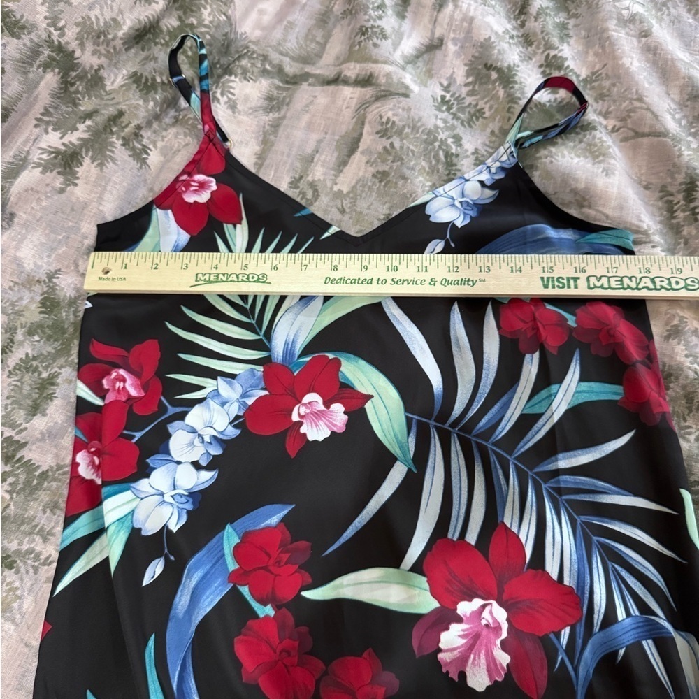 Tommy Bahama Black Dress with Vibrant Floral Design Sz s - Picture 7 of 7